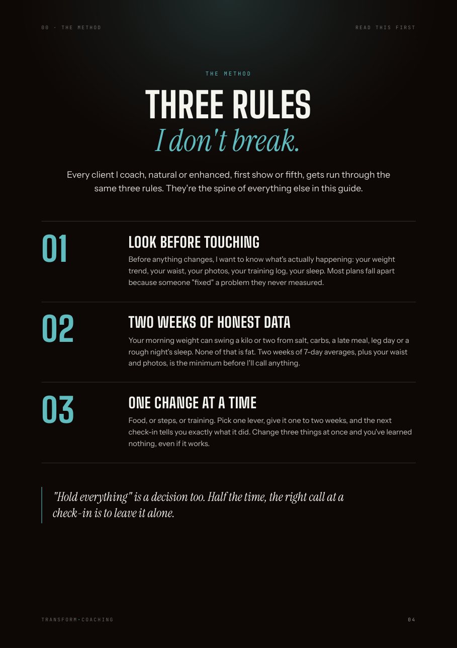 The three rules page